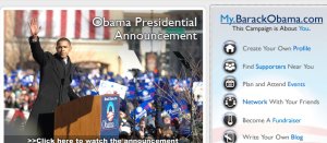 La web de Barack Obama