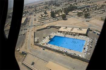 La piscina de la base de Balad