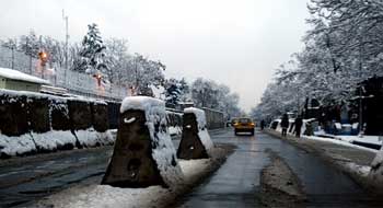 Barreras en Kabul