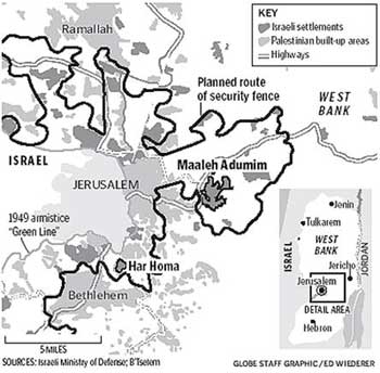 Maale Adumim y el proyecto de muro