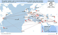 Mapa de los vuelos de la CIA