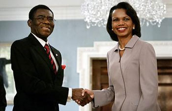 Obiang y  Rice, encantados de conocerse