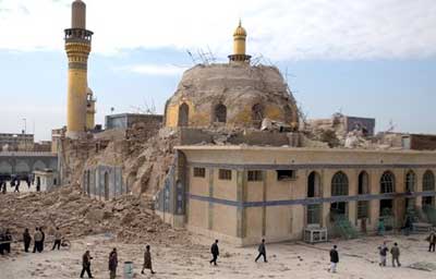 El santuario shi de Samarra despus de la explosin