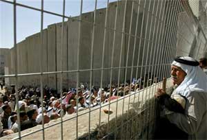 Una valla en Jerusaln. Foto: AP