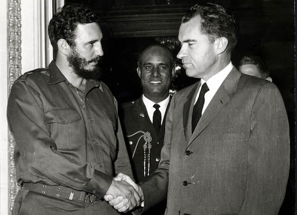 Fidel Castro y Richard Nixon